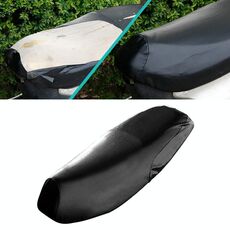 Coprisedile in pelle nera per motocicletta impermeabile per evitare che si crogioli nel cuscino del sedile per scooter Proteggi, taglia: XL, lunghezza: 61-65 cm; Larghezza: 27-38 cm