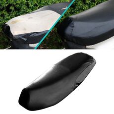 Coprisedile in pelle nera per motocicletta impermeabile per evitare crogiolarsi nel cuscino del sedile per scooter Proteggi, dimensioni: XXL, lunghezza: 66-73 cm; Larghezza: 27-38 cm