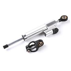 Manubrio moto universale Ammortizzatore di direzione Ammortizzatore Stabilizzatore di sterzo Accessori per ammortizzatori (Argento)