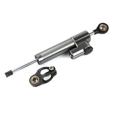 Manubrio moto universale Ammortizzatore di direzione Ammortizzatore Stabilizzatore di sterzo Accessori per ammortizzatori (grigio argento)