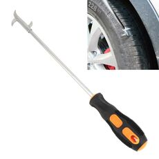 Gancio per pulizia pneumatici per auto portatile