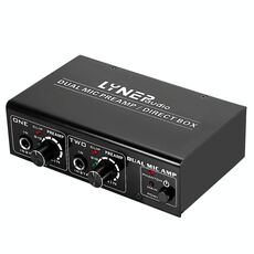 LINEPAUDIO A961 Amplificatore per microfono a 2 canali Amplificatore per basso elettrico per chitarra elettrica (nero)