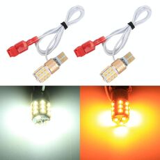 2 PCS T10 DC12V / 2.2W / 6000K / 160LM Indicatori di direzione per auto / luci di marcia (svolta: luce gialla; corsa: luce bianca)