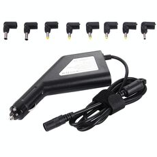 Laptop Notebook Power 90W Caricabatteria da auto universale con 8 alimentatori e 1 porta USB per Samsung, Sony, Asus, Acer, IBM, HP, Lenovo (nero)
