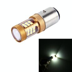 BA20D 10W 1300 LM 6500K Faro per moto con 28 lampade SMD-3030-LED, DC 12V (luce bianca)