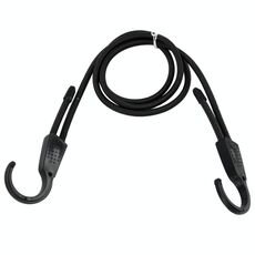 Corda di fissaggio per auto riutilizzabile Corda elastica regolabile per auto Ganci di stoccaggio per bagagliaio Corda di fissaggio per veicolo, lunghezza: 1,5 m(Nero)