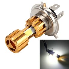 Faro LED universale per moto 10W-12W 1200 LM-1500LM, DC 12V-24V (luce bianca)