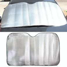 Argento foglio di alluminio parasole parasole per auto parabrezza copertura blocco finestra anteriore parasole protezione UV, dimensioni: 220 x 80 cm