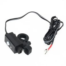 Adattatore per caricabatterie per telefono USB per moto impermeabile con interruttore di alimentazione Presa di alimentazione per ricarica intelligente da 5 V a porte singole, per telefono, tablet, GPS