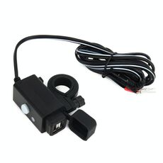 Adattatore USB impermeabile per moto con interruttore e doppia porta 5V CMS3882 6922733965903