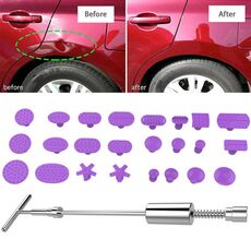 Kit attrezzi per riparazioni auto PDR Dent Strumenti per riparazione senza vernice Estrattore per ammaccature Martello scorrevole Martello inverso Ventose in alluminio per ammaccature