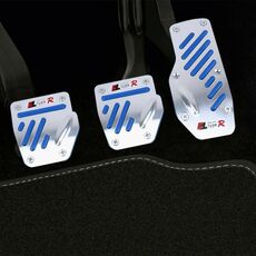 CS-321 3 in 1 Pedali manuali antiscivolo per camion per auto Set copri pastiglie freno a pedale (blu)