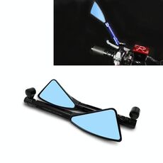 2 pezzi moto parti tecnologia CNC lega di alluminio specchietto retrovisore specchietto laterale (nero)