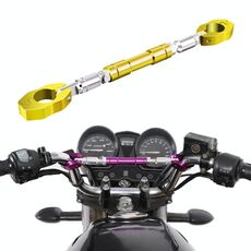 Moto in lega di alluminio regolabile Barra di rinforzo Balance Bar Parti della moto (oro)