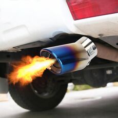 Tubo di punta del silenziatore di scarico curvo in acciaio inossidabile per styling auto universale