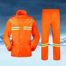 Impermeabili riflettenti divisi per adulti Pantaloni antipioggia Detergenti Abbigliamento impermeabile Assicurazione sul lavoro Tute igieniche di sicurezza, Taglia: L.