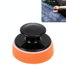 Spugna per lucidatura auto Spugna rotonda Spugna ad alta densità, Dimensioni: 7,5 * 5 cm