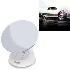 Specchietto retrovisore per bambini regolabile a 360 gradi per auto Specchio convesso di sicurezza per bambini, diametro: 85 mm (bianco)