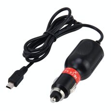 Adattatore universale per caricabatterie mini USB per macchina fotografica DVR per auto Ingresso navigazione GPS 10 V - 48 V Uscita 5 V 2 A, Lunghezza cavo: 1 m