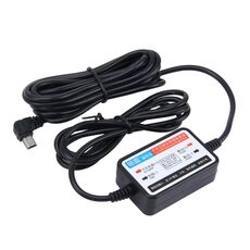 Scatola di alimentazione universale per DVR per auto per registratore di dati in viaggio per veicoli Ingresso 8 V - 48 V Uscita 5 V 2 A, Lunghezza cavo: 3 m