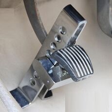 Blocco frizione antifurto per auto in acciaio inossidabile per auto Blocco di sicurezza del freno per auto Strumento di blocco del pedale dell'acceleratore con chiavi Adatto per altezza della frizione inferiore a 22,5 cm