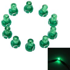 10pcs 2W T3 a cuneo a cuneo a cuneo LED LED Custer Cluster Indicatore Bulbo della lampada (luce verde)