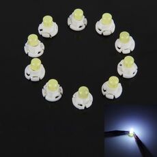 10 PCS 2W T4.2 Pannello per cuneo Pannello a LED Light Dashboard Indicatore Lampadina (luce bianca)