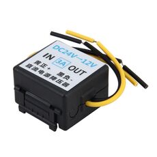 Trasformatore step-down di alimentazione per auto da CC 24V a 12V, corrente di uscita nominale: 3A