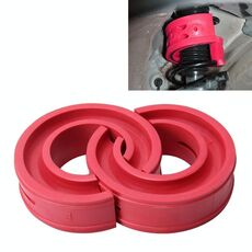2 PCS Car Auto F Tipo Ammortizzatore Ammortizzatore a molla Paraurti Power Cushion Buffer, Distanza tra le molle: 13 mm, Altezza colloide: 36 mm (rosso)