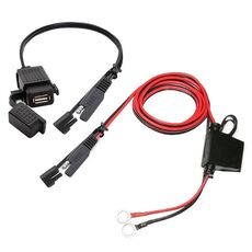 Kit caricabatterie USB impermeabile per moto 5V 2.1A Adattatore da SAE a USB, con prolunga