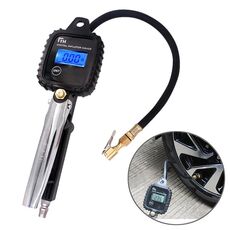 Display LCD digitale multifunzionale per auto Indicatore di gonfiaggio della pressione dell'aria per pneumatici Monitoraggio dell'inflazione del tester per veicoli