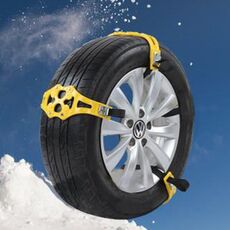 Catene antiscivolo per pneumatici da neve per auto 6PCS per auto di famiglia (giallo)
