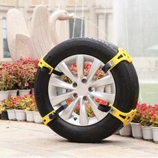 Catene antiscivolo per pneumatici da neve per auto 8PCS per auto di famiglia (giallo)