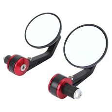 Specchietto retrovisore universale da 2 pezzi per moto di forma rotonda per la maggior parte delle moto