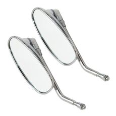 Specchietto retrovisore posteriore per guscio in metallo universale per moto da 2 pezzi per HJ125