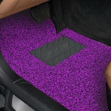 Tappetino in gomma antiscivolo universale per auto a 5 posti Tappeto in PVC morbido per protezione del pavimento, lunghezza: 5 m (viola)