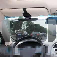 Occhiali di protezione antiriflesso per auto rotanti a 180 gradi Visione notturna diurna Specchio di guida Visiere parasole per SUV MPV ecc., Dimensioni: 34,6 * 21,5 cm