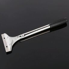Coltello per pulizia multifunzione rimovibile in alluminio per auto con manico in plastica per pellicola per la pulizia delle finestre