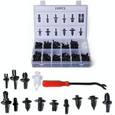 350 PCS Clip di fissaggio universali per auto Assortimento di pannelli per auto Finiture in plastica Set di clip per rivetti