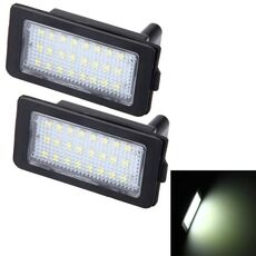 2 luci per targa Canbus con 24 lampade SMD-3528 per BMW E38 (luce bianca)