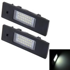 Luce targa 2 PC con 24 lampade SMD-3528 per BMW E87 (luce bianca)