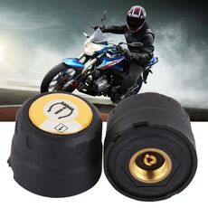 Moto Bluetooth Sistema di monitoraggio della pressione dei pneumatici TPMS Rilevamento APP per telefoni cellulari 2 sensori esterni