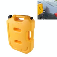 Serbatoi del carburante della benzina Plastica 2,6 galloni 10 litri Spegnimento automatico Lattine del carburante Contenitore dell'olio Backup di emergenza (giallo)