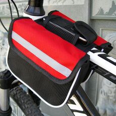 Borse per telefono da bicicletta Borsa da sella per borsa da montagna anteriore per bici da strada (rossa)