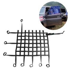 Rete universale in nylon per finestrini per auto Rally Racing Safety Collision Mesh, dimensioni: 60 x 50 cm (nera)
