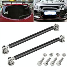 2 pezzi auto modifica Leva dell'asta circondata da adesivo Barre anteriori e posteriori Pala posteriore fissa con labbro anteriore, Lunghezza: 15 cm (nero)