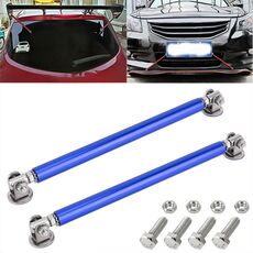 2 pezzi adesivo per modifica auto Leva dell'asta circondata da barre anteriori e posteriori Pala posteriore fissa con labbro anteriore, lunghezza: 15 cm (blu)