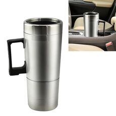 Tazza riscaldata con bollitore elettrico per auto in acciaio inossidabile DC 12V con caricatore accendisigari, capacità: 300 ml