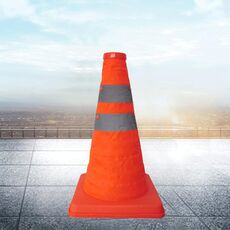 Sollevare i coni stradali di sicurezza stradale con la luce d'avvertimento Altezza: 30 cm