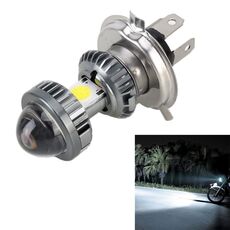 H4 DC9-18V / 4.7W (H) 2.2W (L) / 6000K / 500LM Faro LED per moto con perline lampada COB